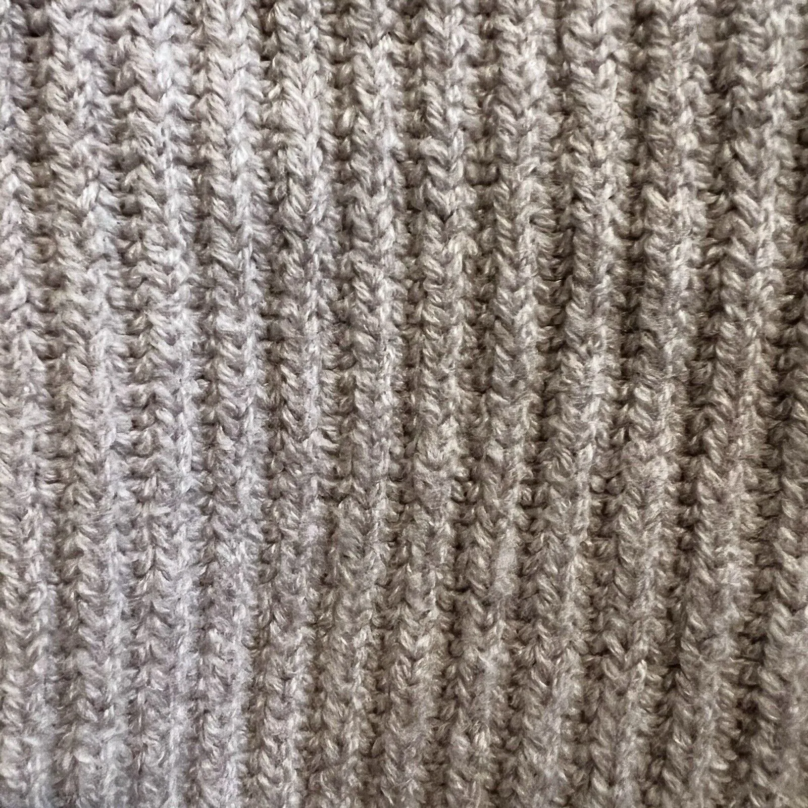 Aritzia Babaton Chunky Knit Merino Wool Sweater Ribbed Neutral Cozy Size Medium - Image 4