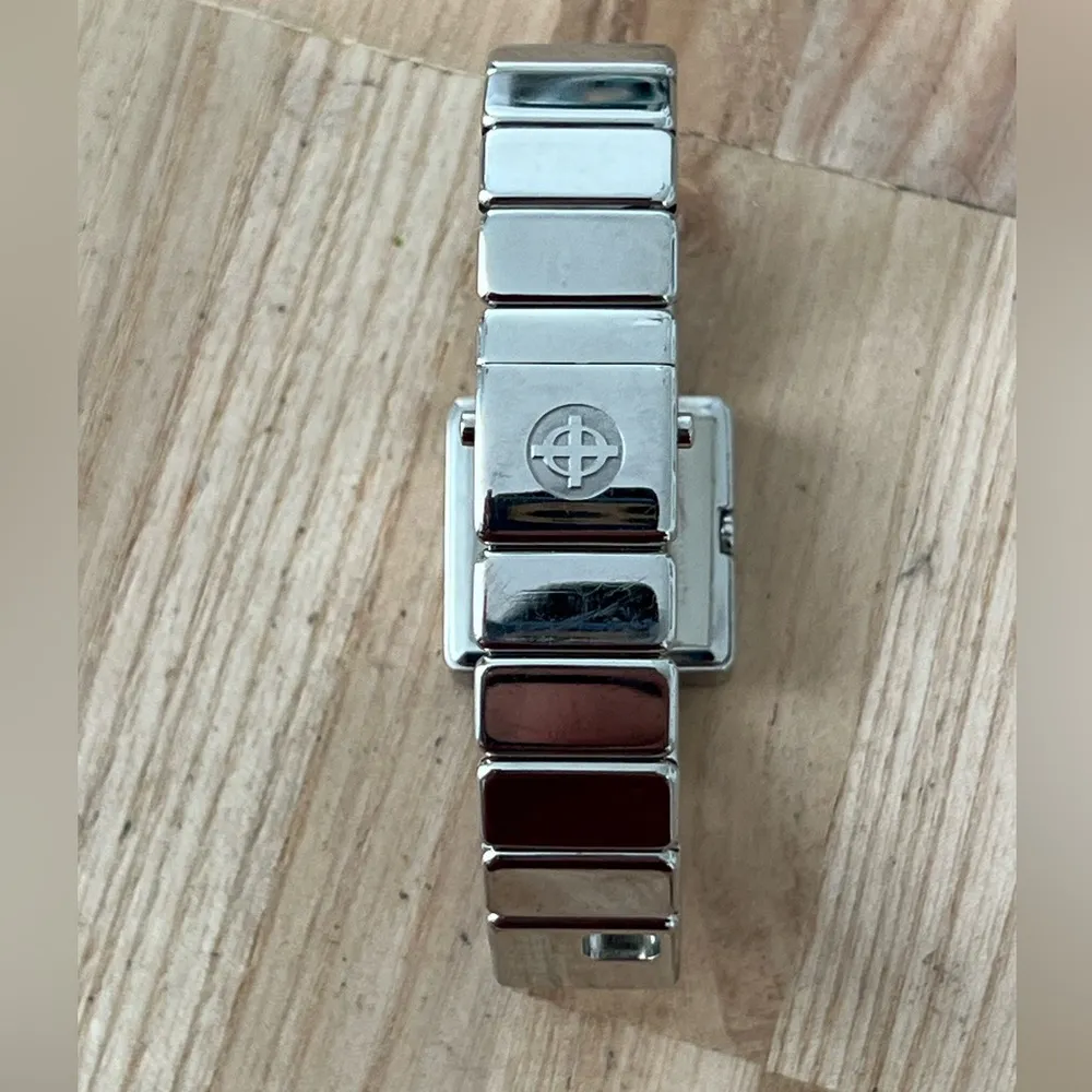 Zodiac Rare Luxury Ladies Watch Checkered Gray Metal Dial Stainless Bracelet - Image 13