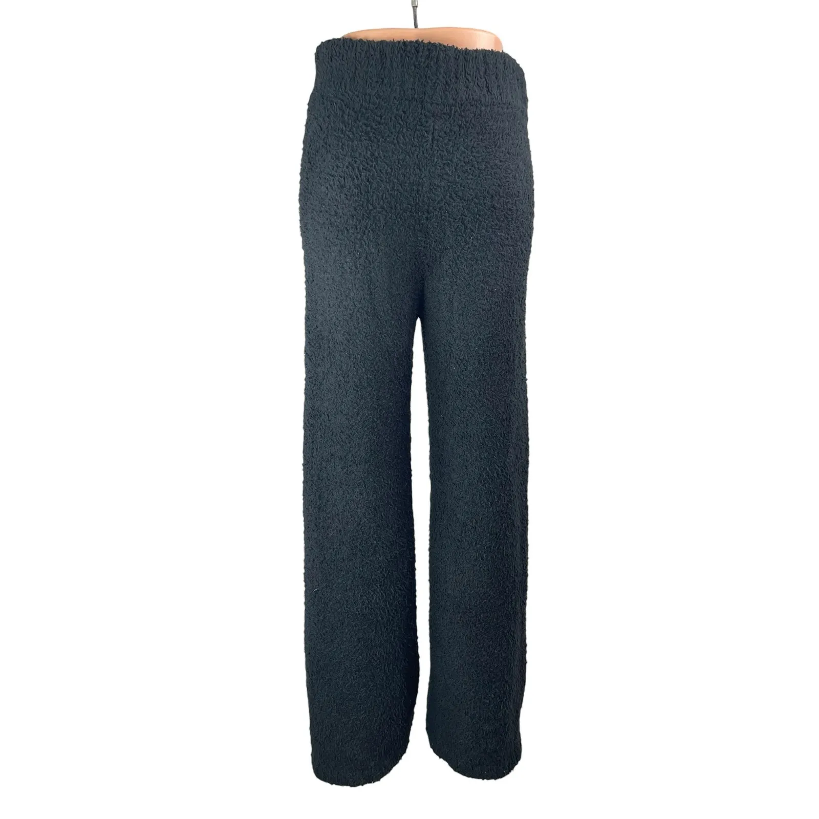 Skims Cozy Knit Women's Gray High Rise Teddy Fleece Lounge Trousers Pants S/M - Image 2