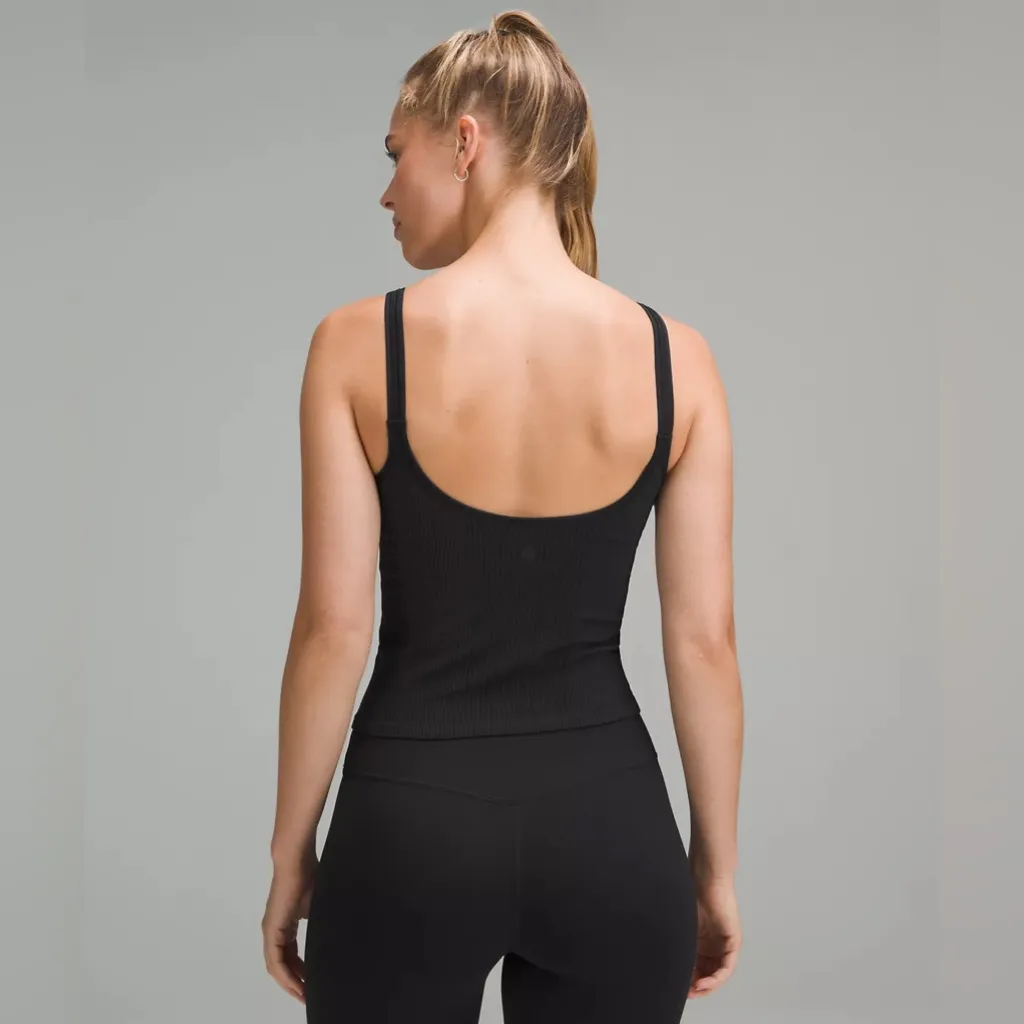 Lululemon Ebb to Street Scoop-Neck Cropped Tank Top *Light Support - Image 2