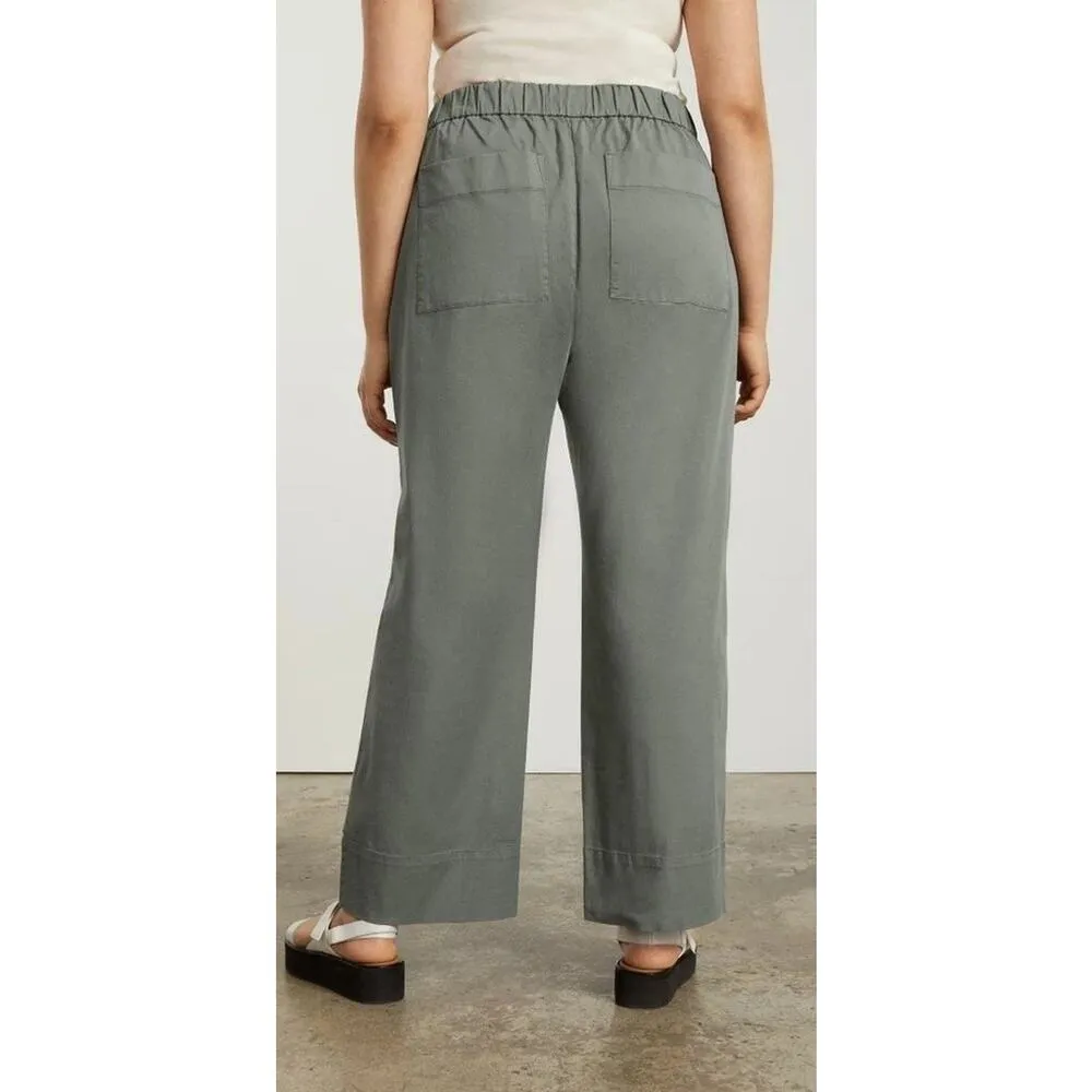 EVERLANE The Easy Pant Straight Leg Chino in Pewter Green S - Image 2