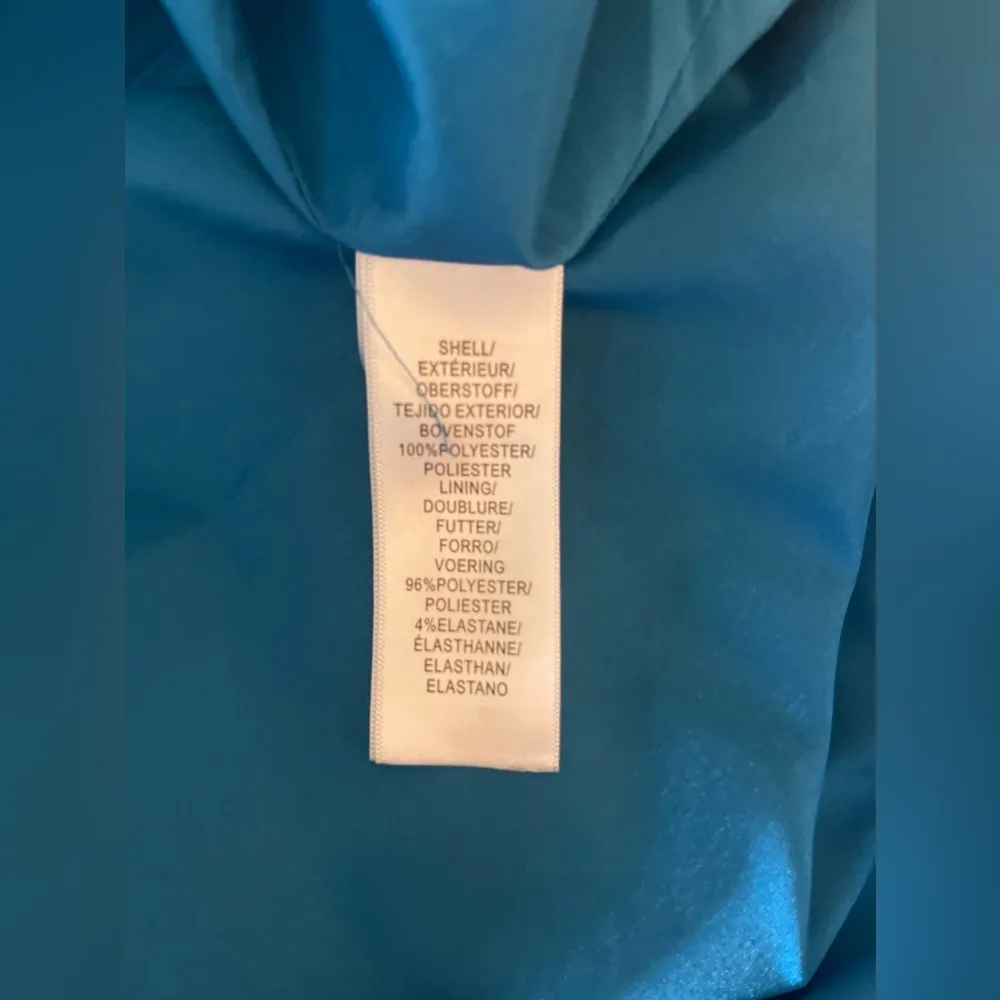 Aidan Mattox Women’s Dress Size 12 Halter Column Blue Formal Maxi Gown W/ Slit - Image 8