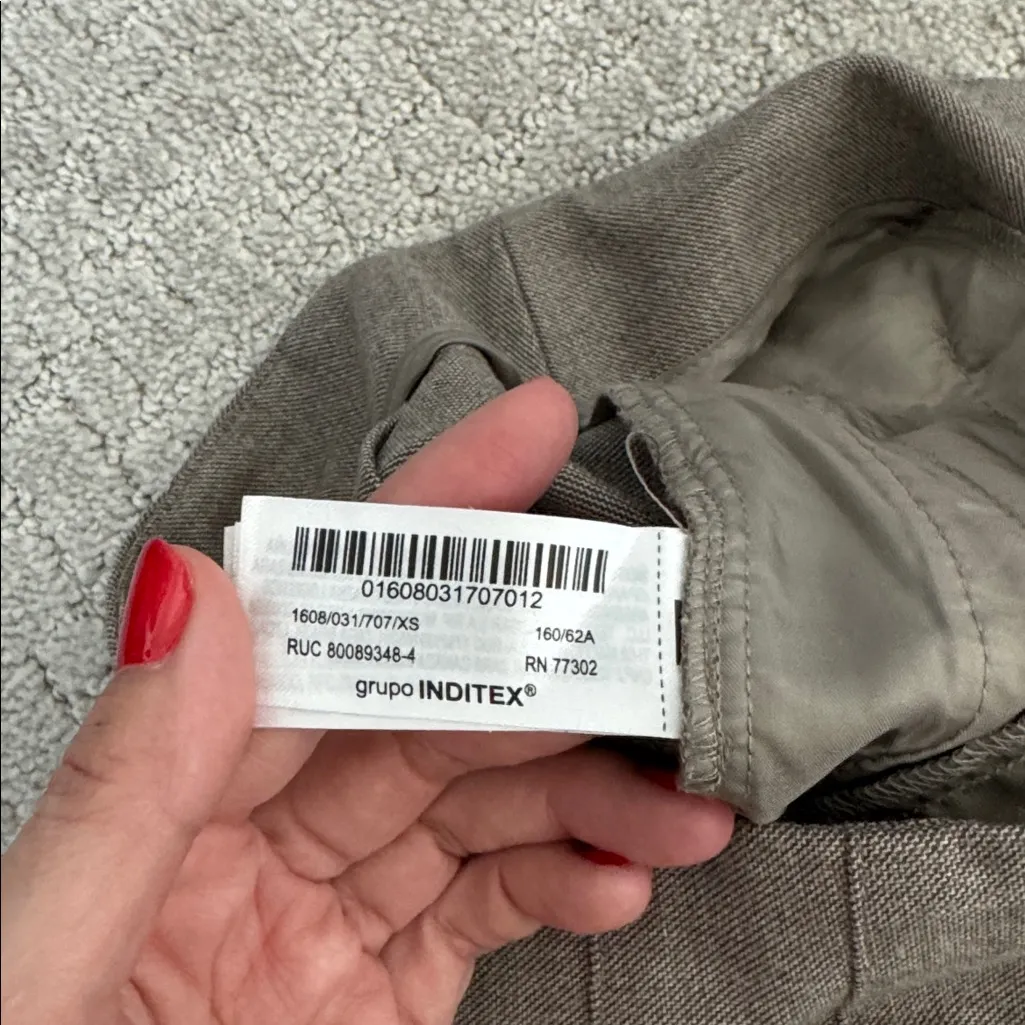 Zara Career Pants Slim Ankle Mid-Rise Stretch Back Waist 1608 - Image 9