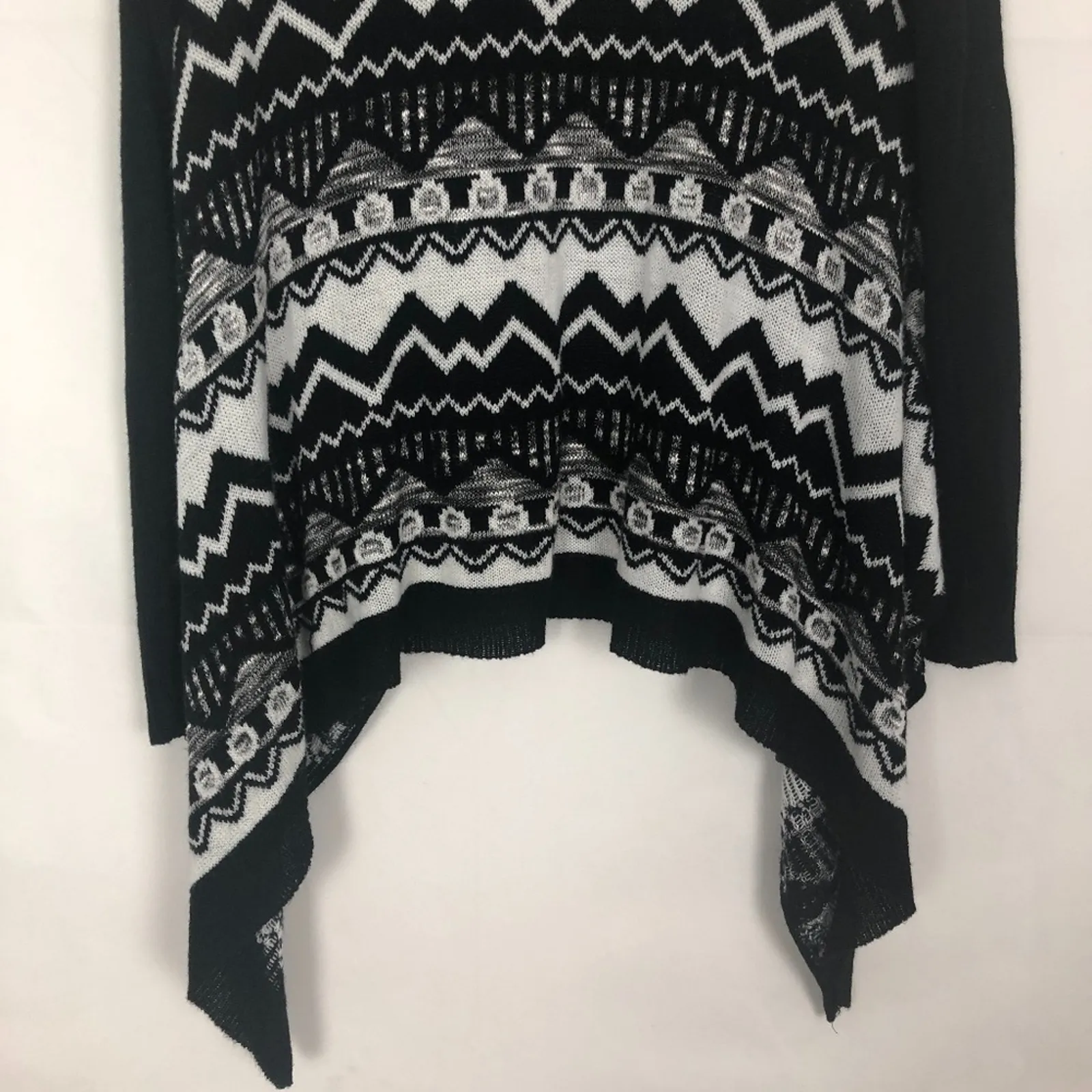Wet Seal Open Front Tribal Print Cardigan Size Small Soft Stretch - Image 8