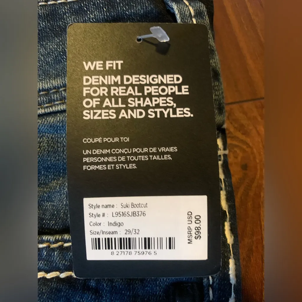 NWT Women's Silver Jeans Suki Curvy Fit Mid Rise Bootcut Size 29 Inseam 32” - Image 5