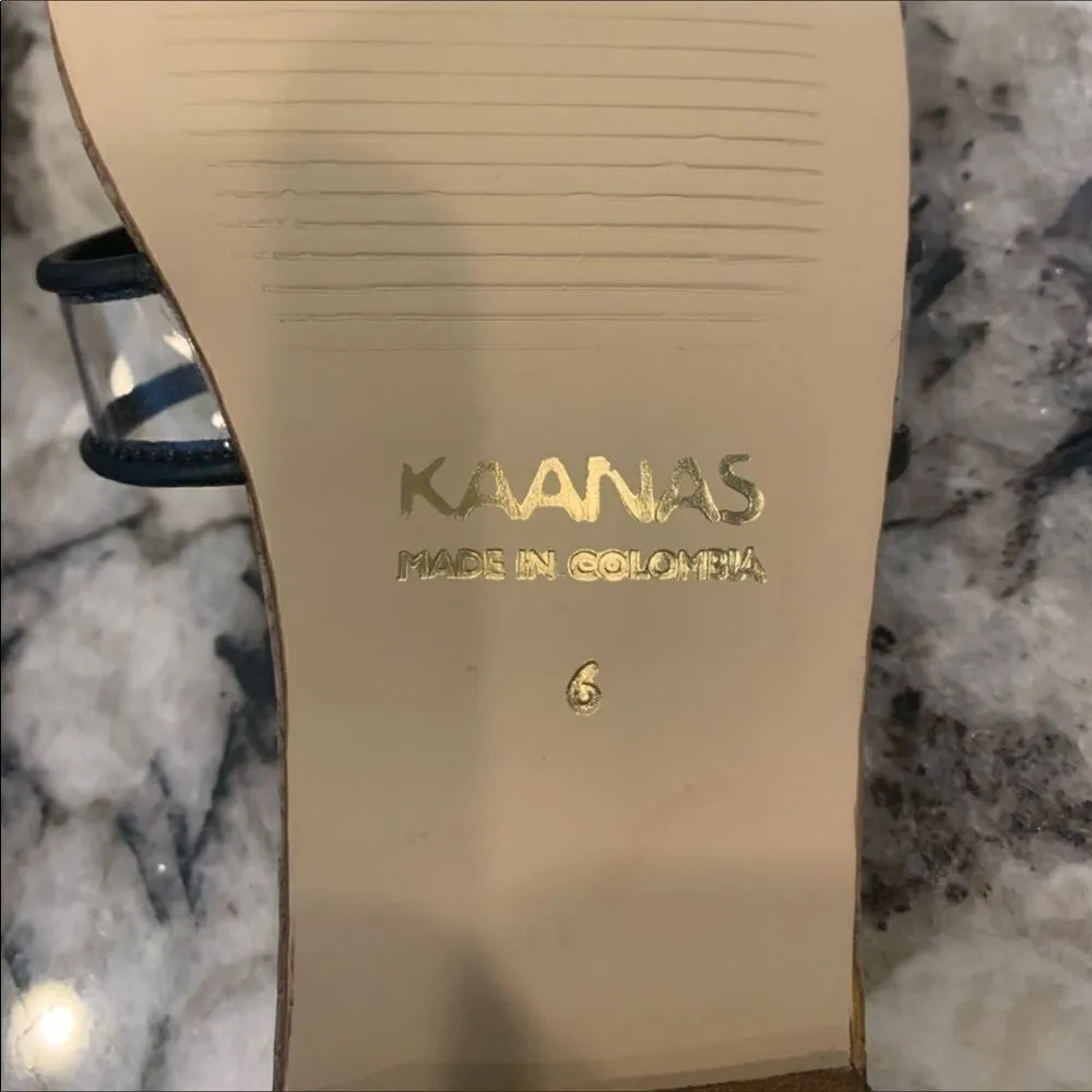 Kaanas Santorini Infinity Sandal Black Size 6 NWT - Image 3