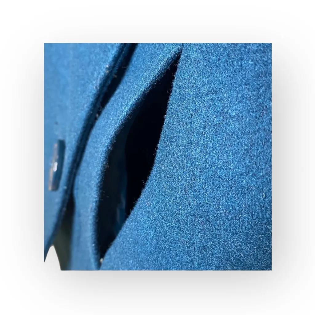 Miss Sixty ☻︎ Wool Double Breasted Pea Coat w/ Stitch Detail ☻︎ Aegean Blue ☻︎ S - Image 6