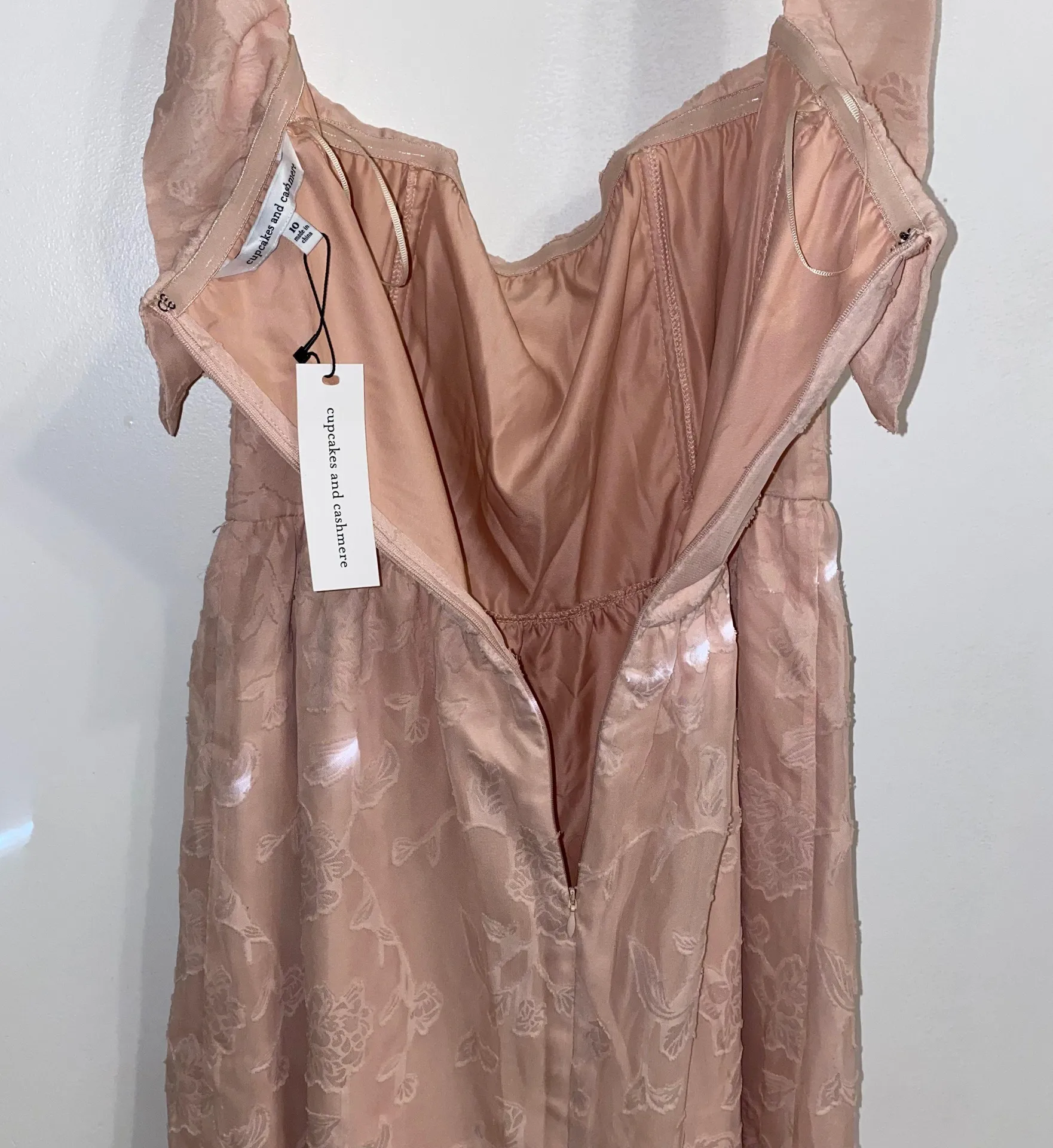 NWT Peach Honey Off The Shoulder Dress 10 - Image 8