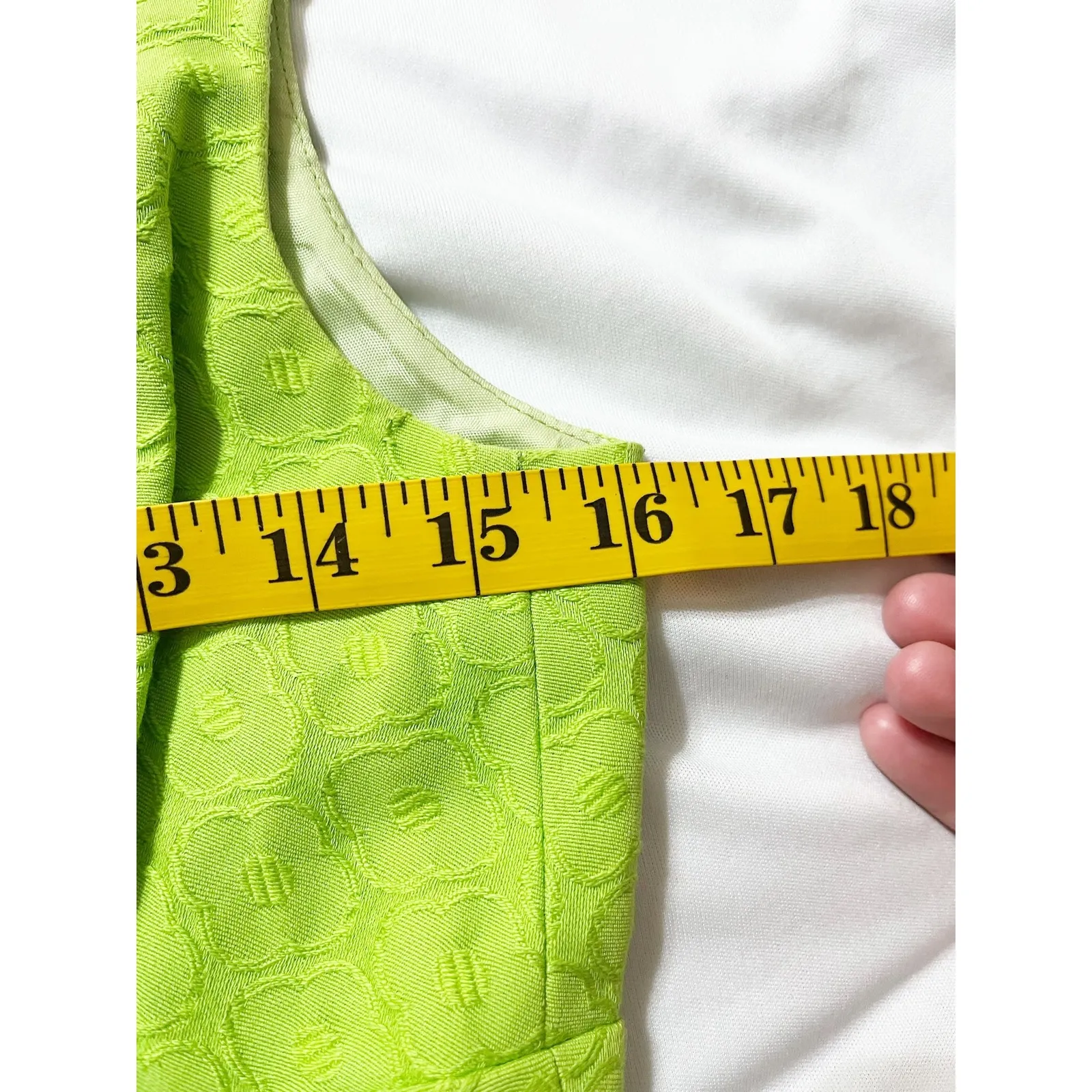 Trina Turk Womens Sequin Bow Fit and Flare Statement Dress Size‎ 4 Brat Green - Image 11