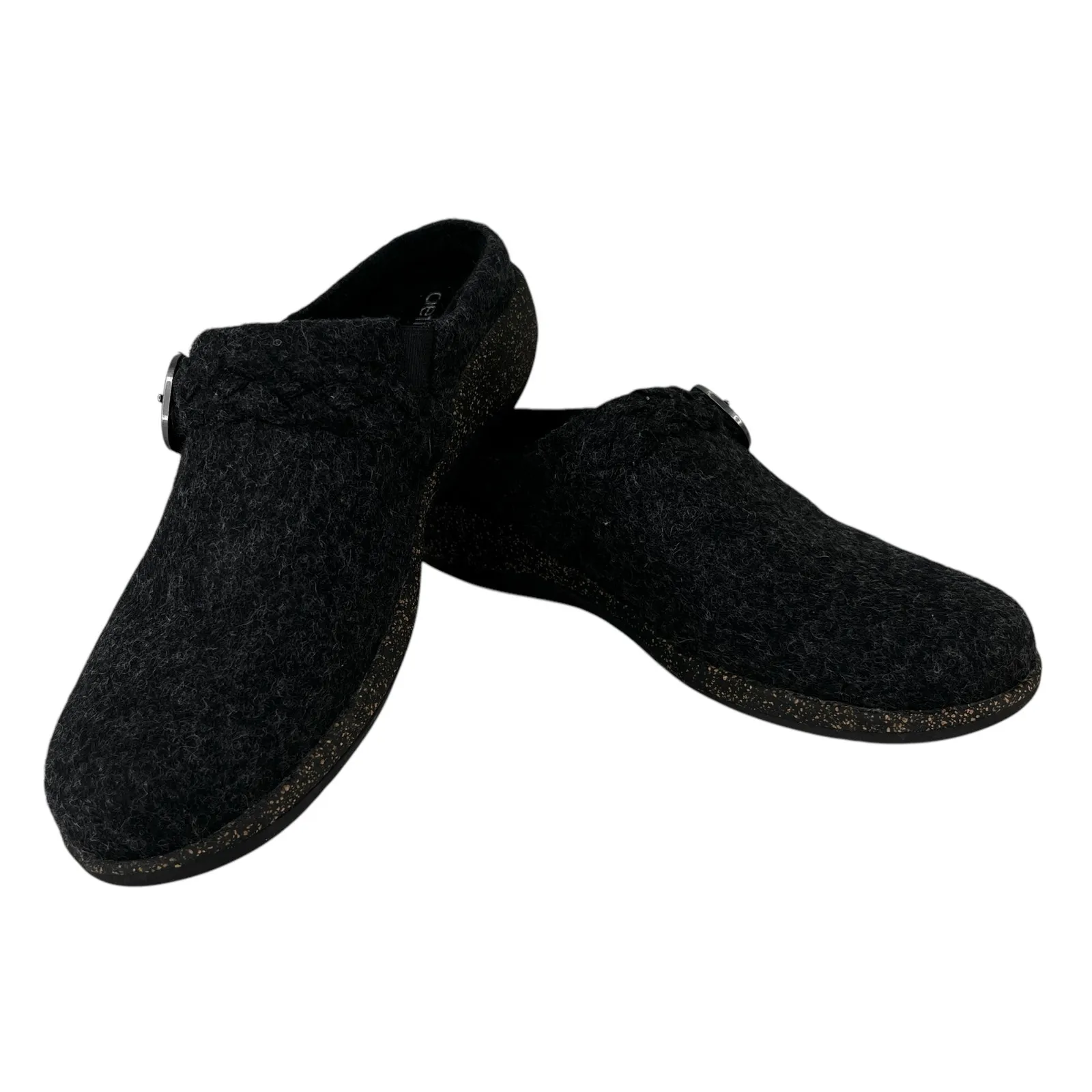Aetrex Libby Comfort Clog 41 Black Charcoal Wool 10 - Image 12