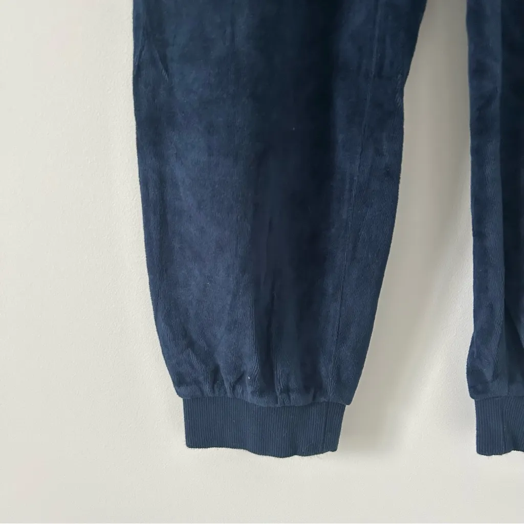Marine Layer Moonlight Velour Jogger Pants Navy Blue XL - Image 6