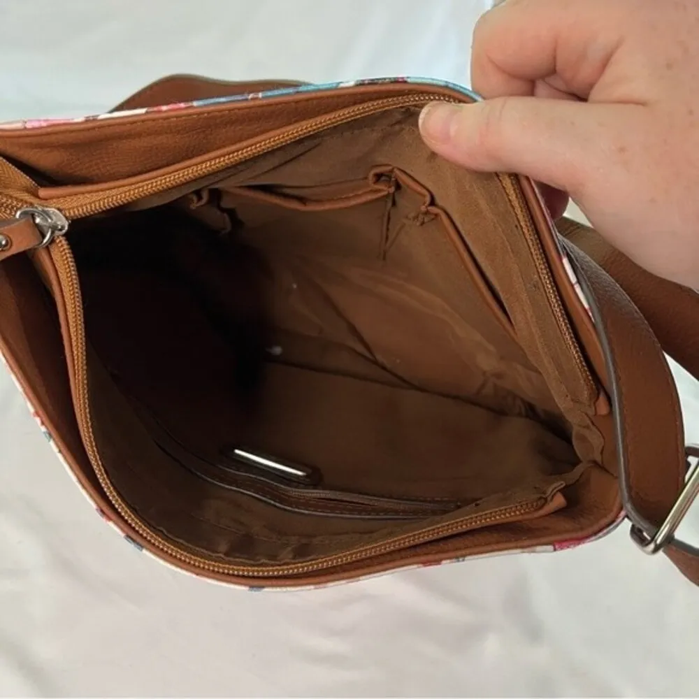 Rosetti Curious Floral Lets Face It Medium Crossbody Purse Colorful Pockets - Image 4