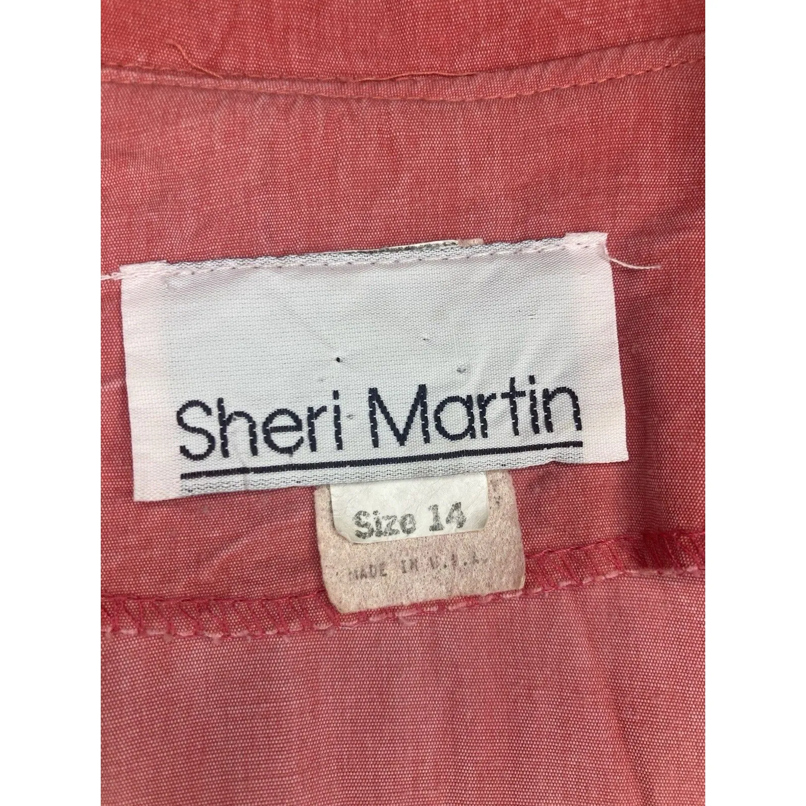 80s Sheri Martin Womens 14 Pant Suit Skorts 2 Piece Rose Pink Y2K Friends Office Size L - Image 11