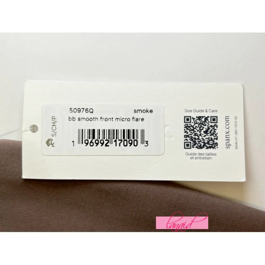 Spanx SPANXshape CoreLuxe Micro Flare Pants w/Mid-Tummy Compression Smoke Seamed - Image 7