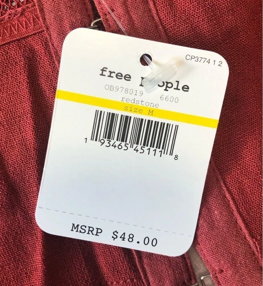 Free People She’s Fancy Brami Redstone New Medium - Image 5