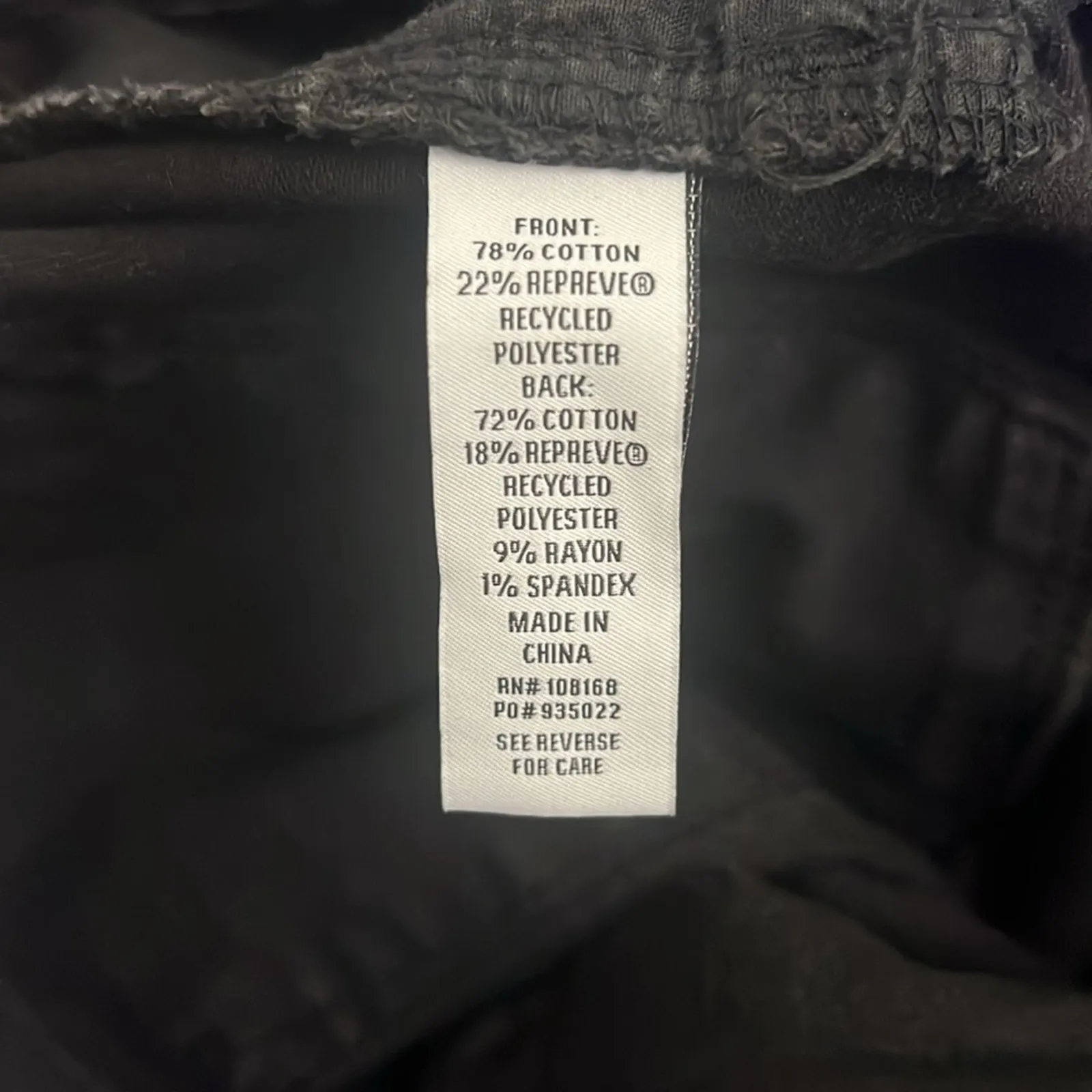 RSQ Vintage Mom Jeans Womens 25 Faded Black Tapered Stretch Retro Grunge 90s - Image 8