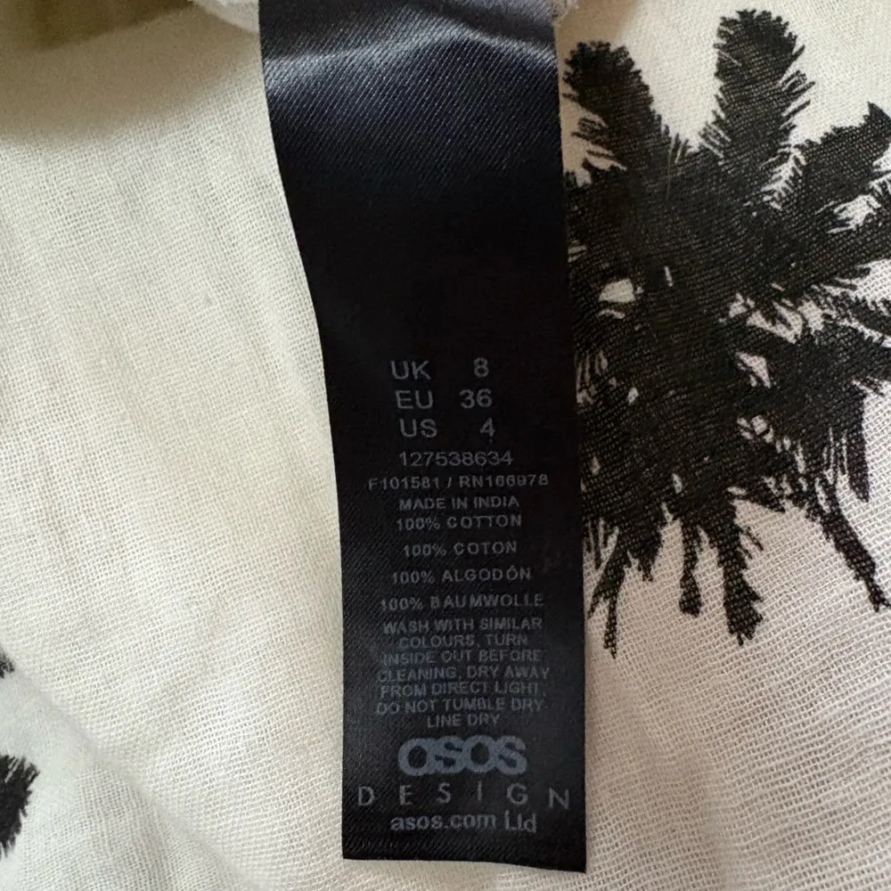 ASOS Gauze Palm Tree Pants US 4‎ excellent Condition - Image 4