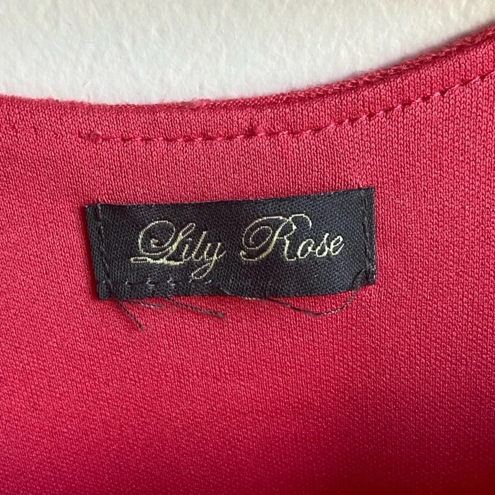 Lily Rose Pink Short Sleeve Mini Dress - Image 3