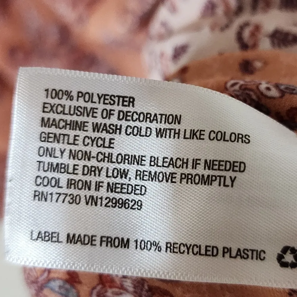 Knox Rose Floral Babydoll Peasant Top V-Neck Size Medium M Boho Western - Image 6