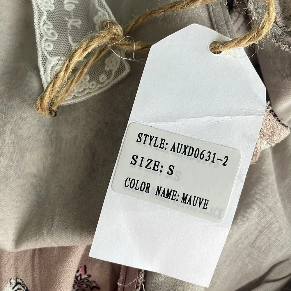 Sadie & Sage Pink Long Sleeve Cold Shoulder Sundress with V - Image 10