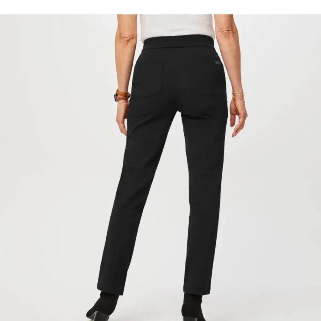 FIGSPRO Skinny Zip Fly Trouser™ petite skinny medium black 
NWT/NEW - Image 2