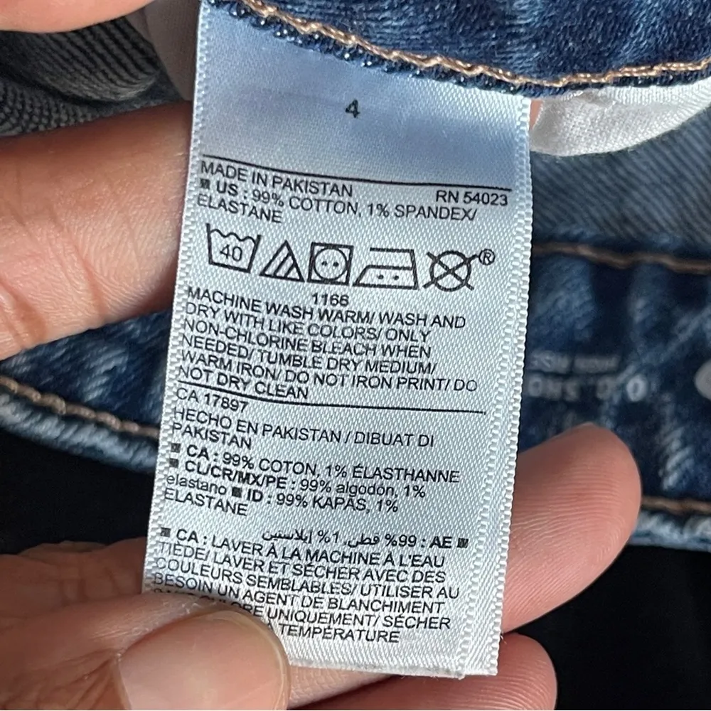 OLD NAVY | OG Short High Rise Cuffed Denim Shorts Sz 4 - Image 5