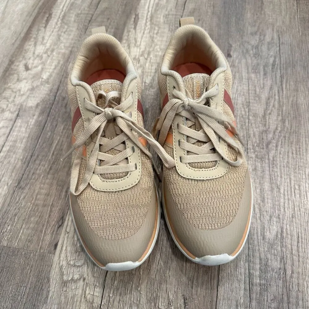 Vionic Shoes Womens Vortex Jolisa Lace Up Knit Athletic Sneakers Semolina Size 6 - Image 9