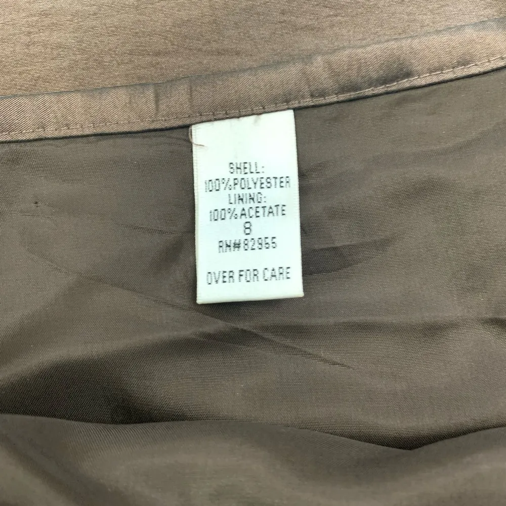 Bill Levkoff Iridescent Brown Strapless 2-Piece Skirt & Top - Size 8 - Image 11