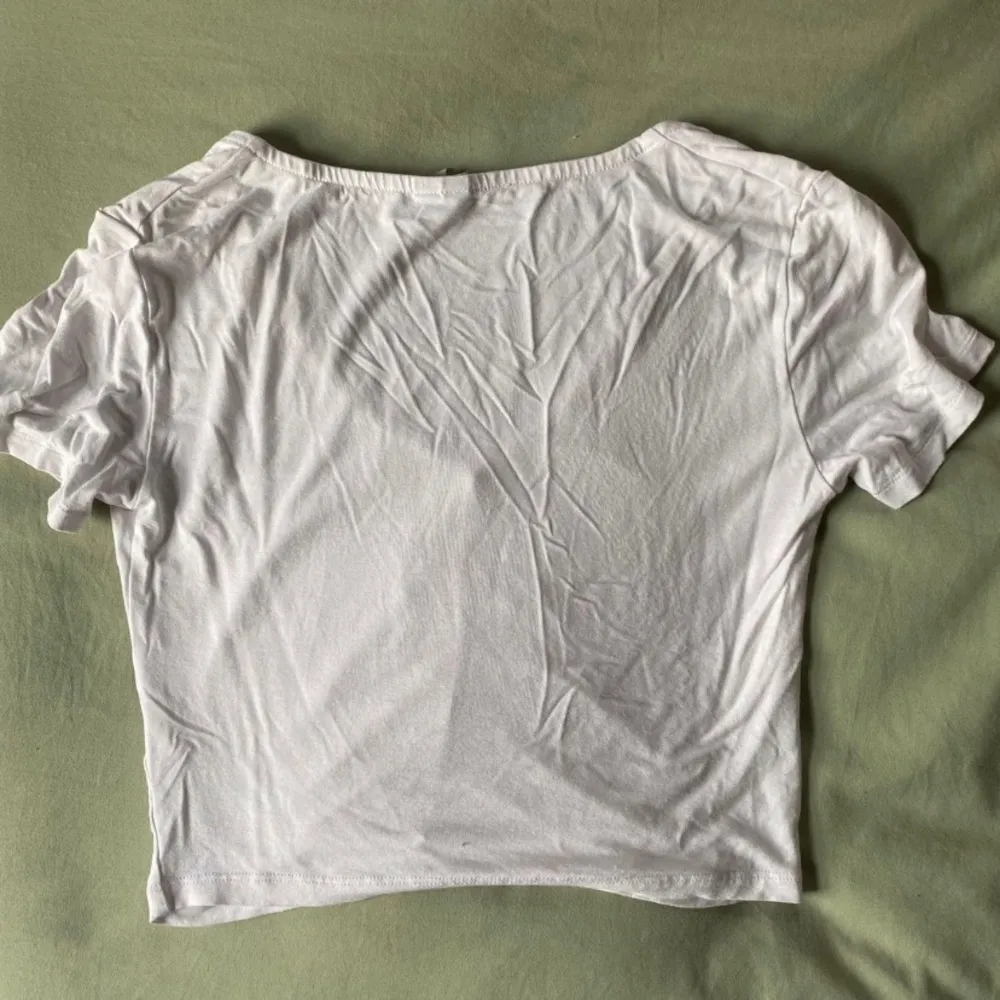 White ASOS Cinched Crop Top - Image 4