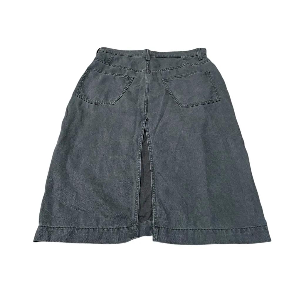 SUNDANCE linen blend midi skirt - Image 4