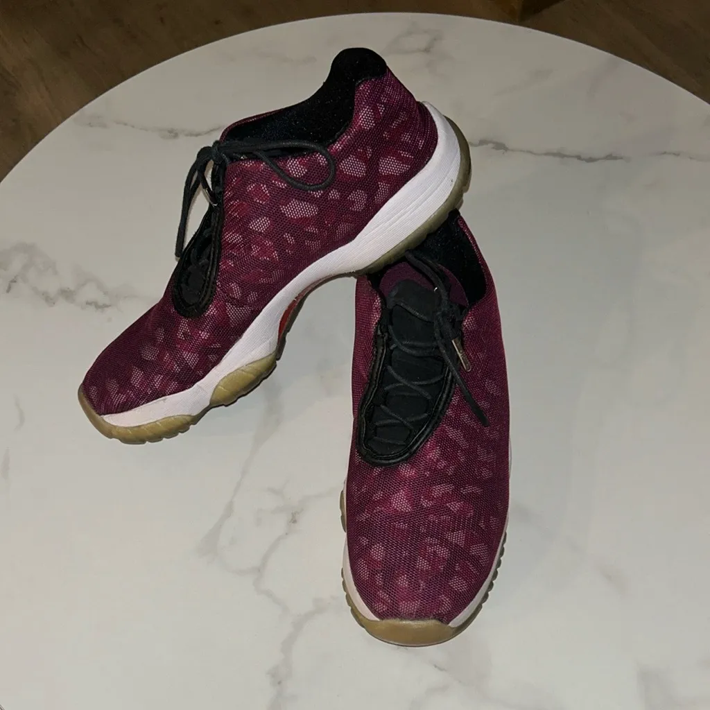 Jordan Women's Dark Red Sneakers - Image 3