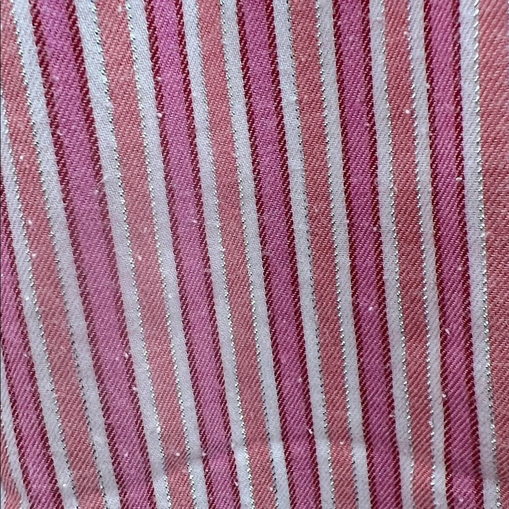 Victoria's Secret 2 Piece Pink and White Striped Pajama Set - Image 10