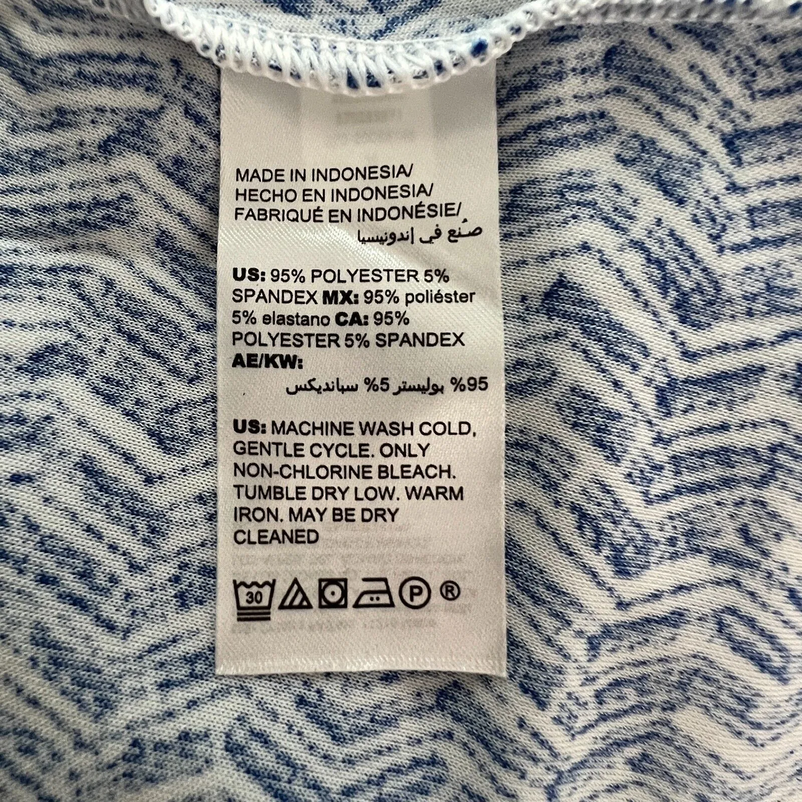 Chicos Dress Womens 12 14 Blue Geometric Ruffle Hem Tank‎ Dress Maxi Chic Casual - Image 8