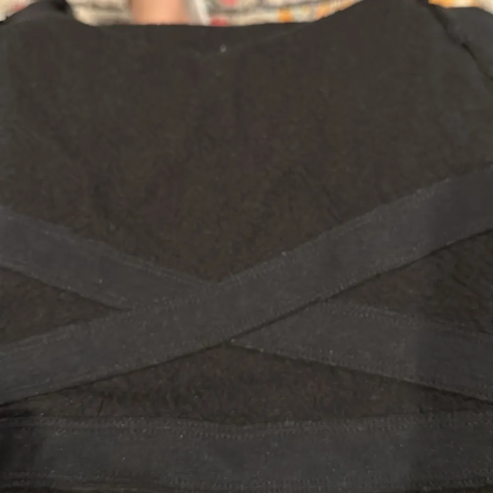 FREE PEOPLE BLACK CUT OUT SLEEVELESS STRETCH BODYCON RUFFLE SLEEVE CUTOUT DRESS - Image 6