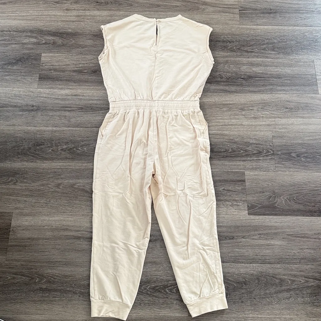 Banana Republic Light Beige Jumpsuit Size Medium - Image 2