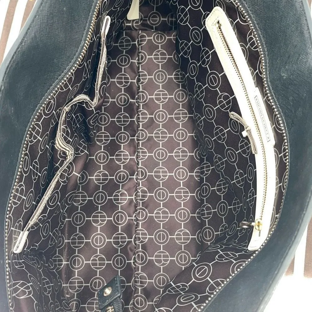 Henri Bendel Aunthentic Black Large Tote Handbag Gold Hardware‎ W/Dust Bag - Image 7