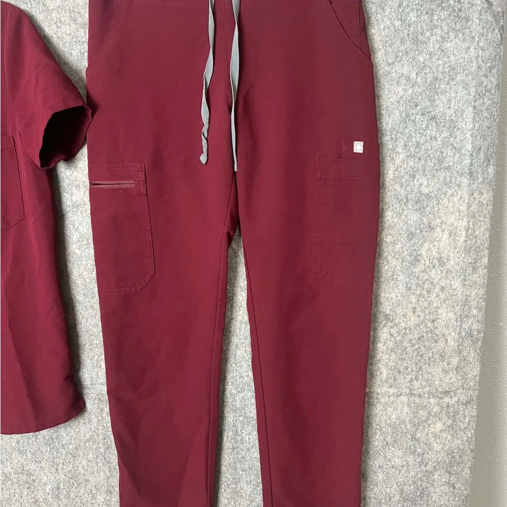 Figs Woman Size XXS Maroon Medical 2 piece Set Apparel - Image 13