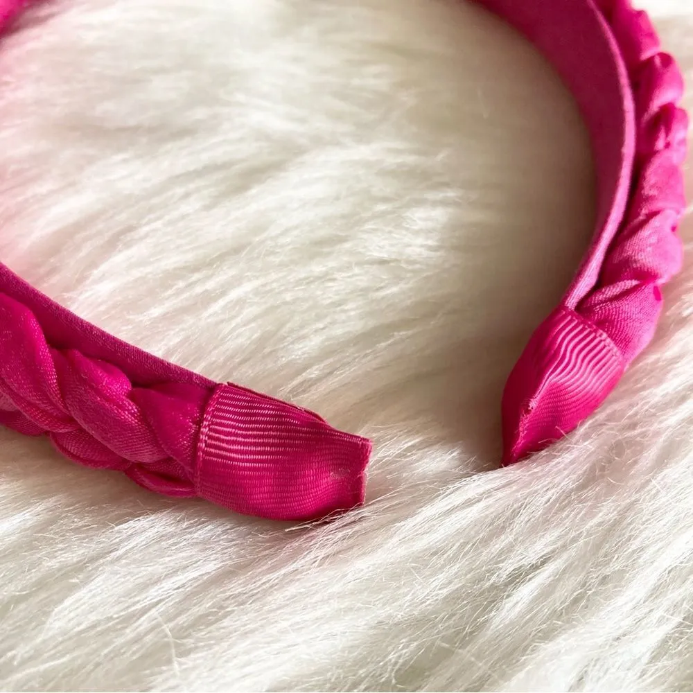 Pink Braided Satin Headband Sunday State NWT - Image 3