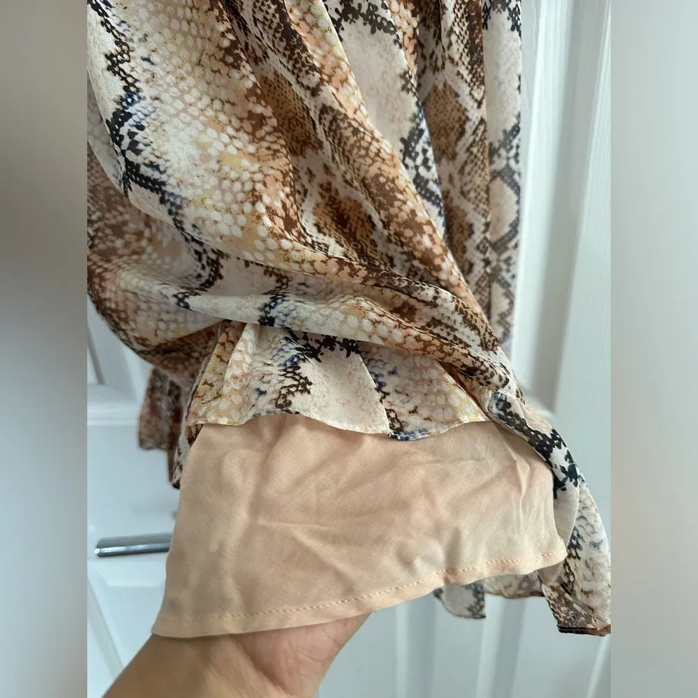 Maje snake print mini dress size 2 medium - Image 7