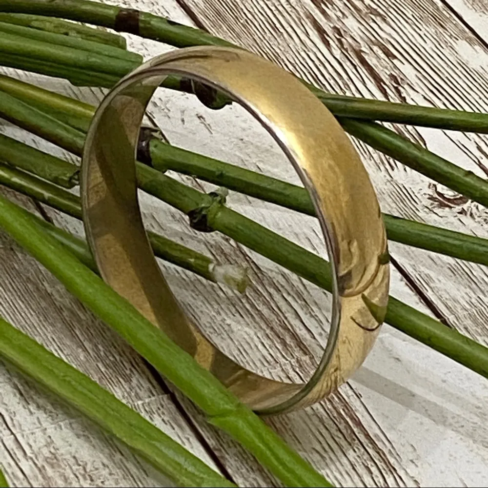 Vintage Monet Gold-tone Bangle - Image 9