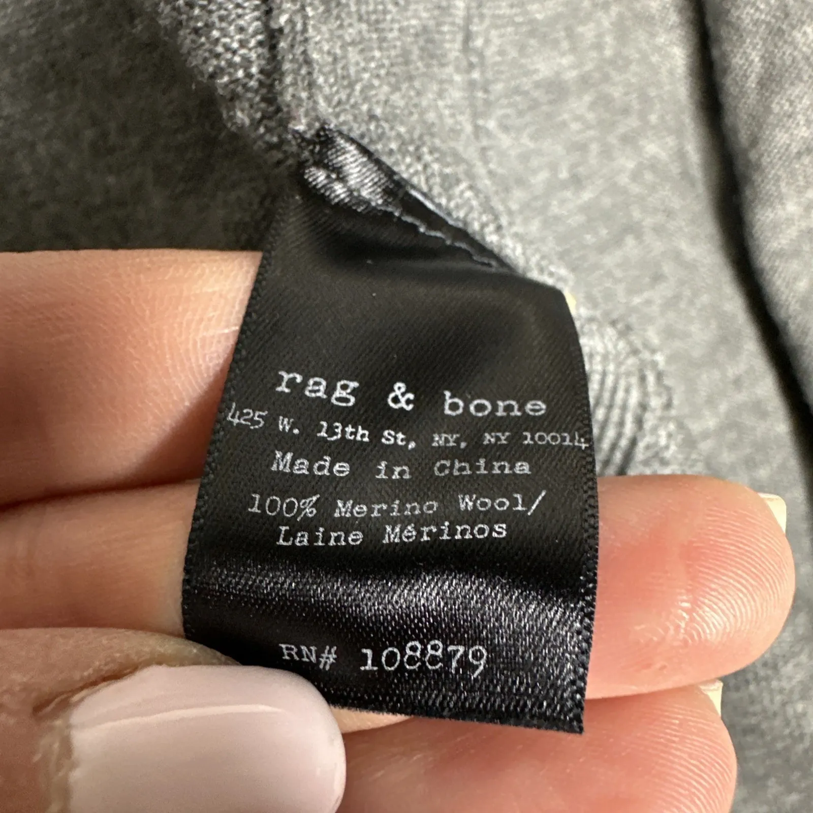 Women's‎ Rag & Bone XS Knit Open Cardigan 100% Merino Wool - Image 4