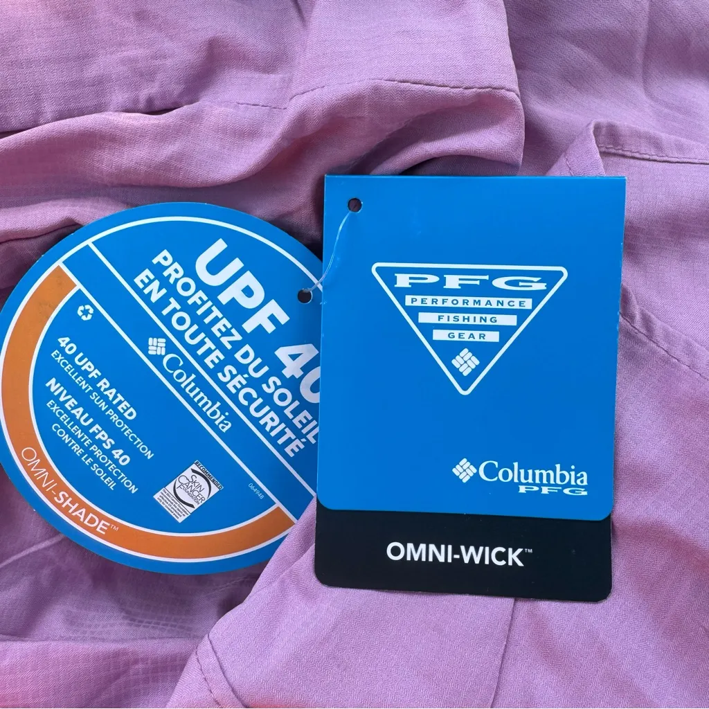 NWT Columbia Women’s Tamiami II Short Sleeve Shirt – Minuet (Pink), Size Small - Image 6