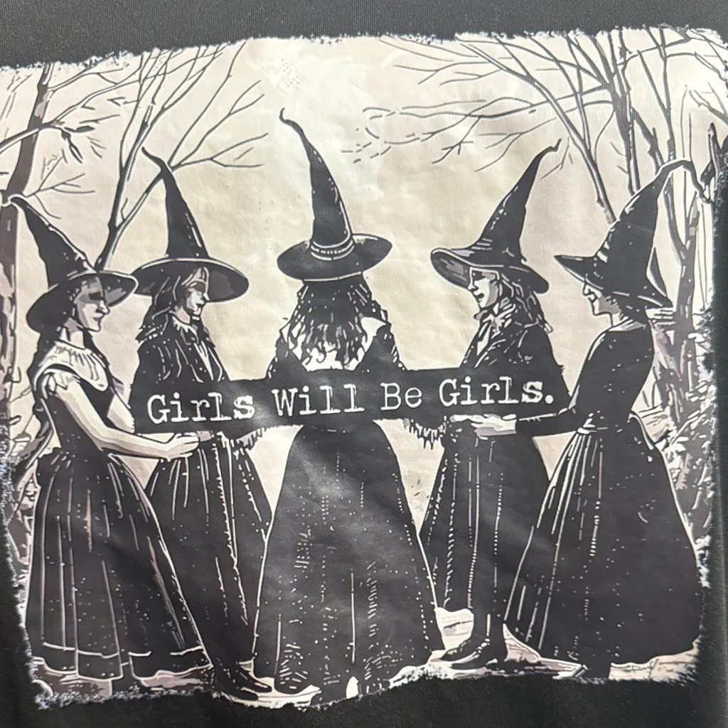 Girls will be girls Witchy Graphic tee XXL Black - Image 2