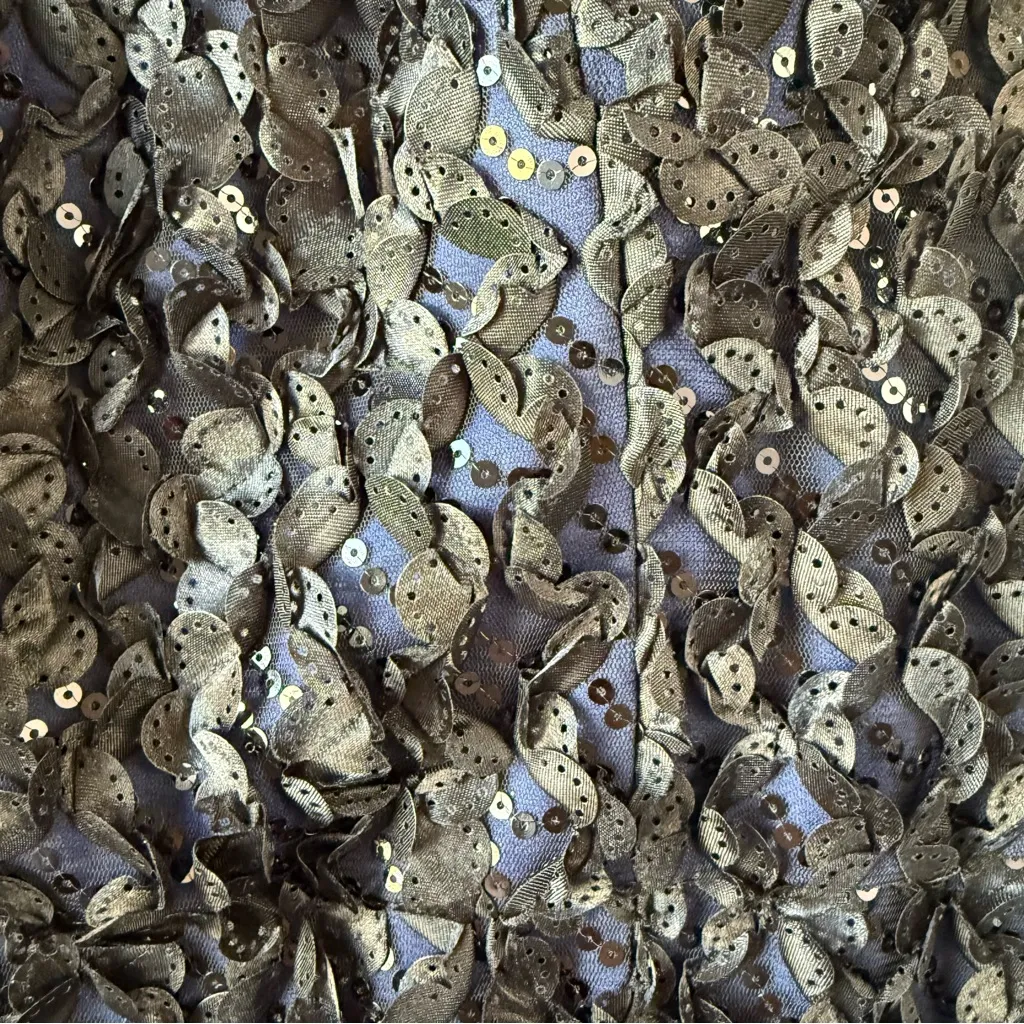 Xscape 6395X Appliqué Embellished Off The Shoulder Mermaid Gown Black Blue 12 - Image 5