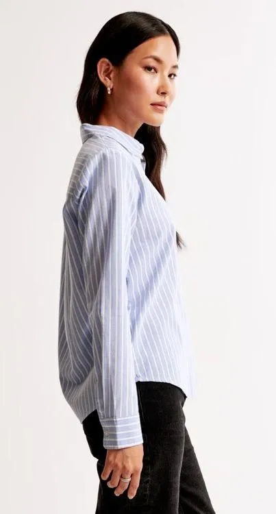 NWOT Relaxed Oxford Button Up Shirt - Image 2