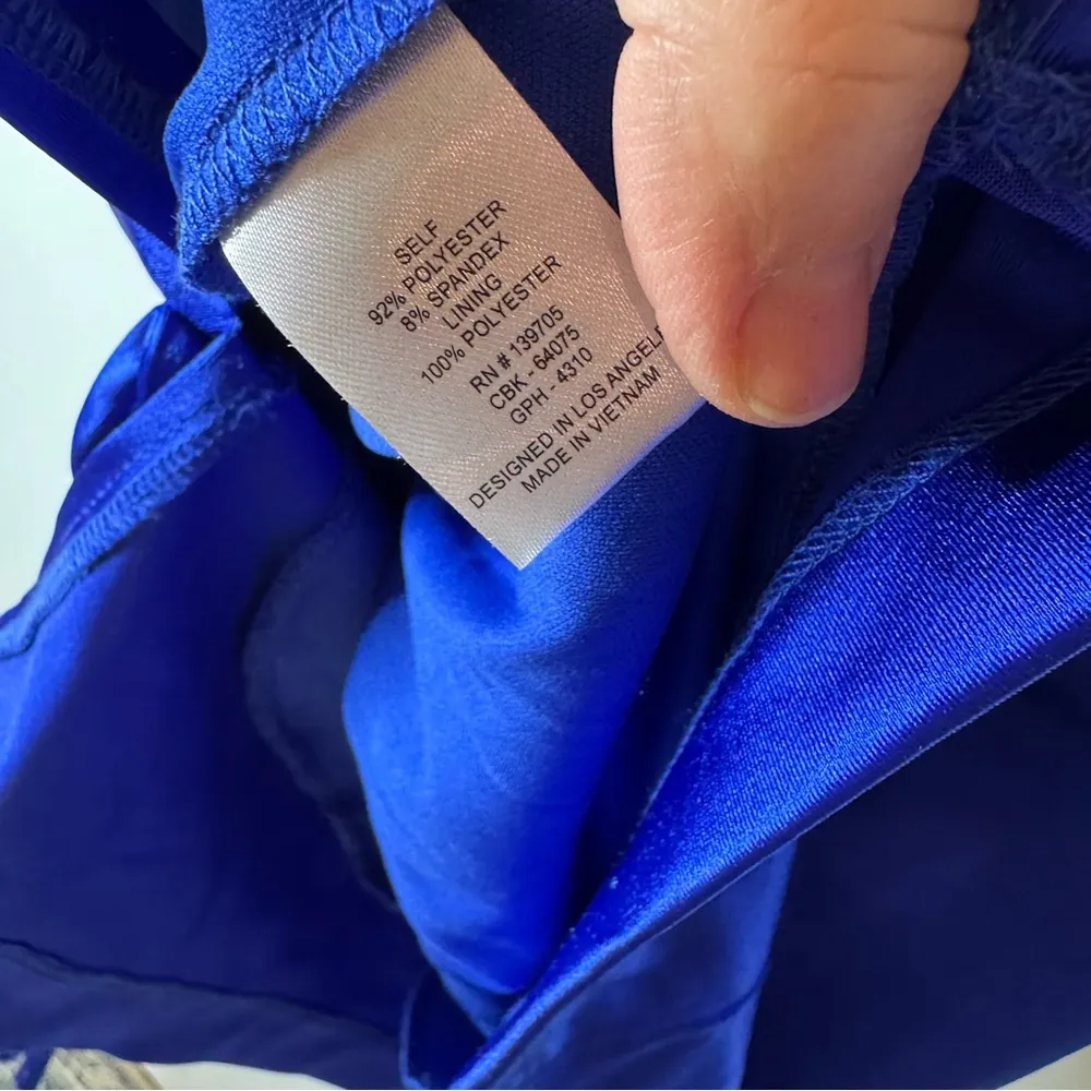 Love Nickie Lew Cobalt Blue Mini Dress Size Medium - Image 6