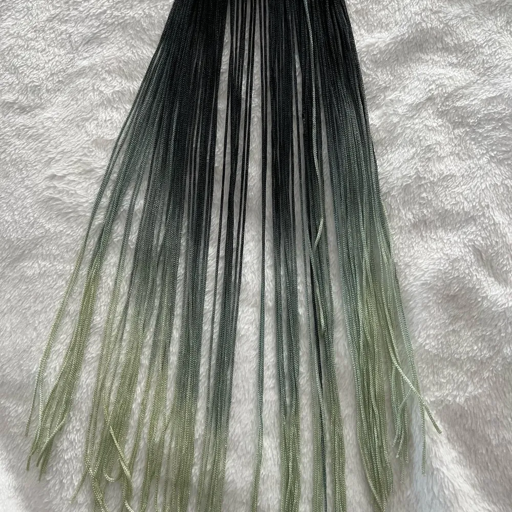 Ombré Fringe fabric necklace - Image 9