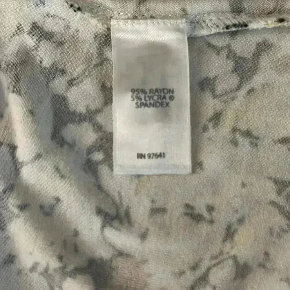 J. Jill Wearever Collection Yellow Floral V Neck Tunic Small - Image 7