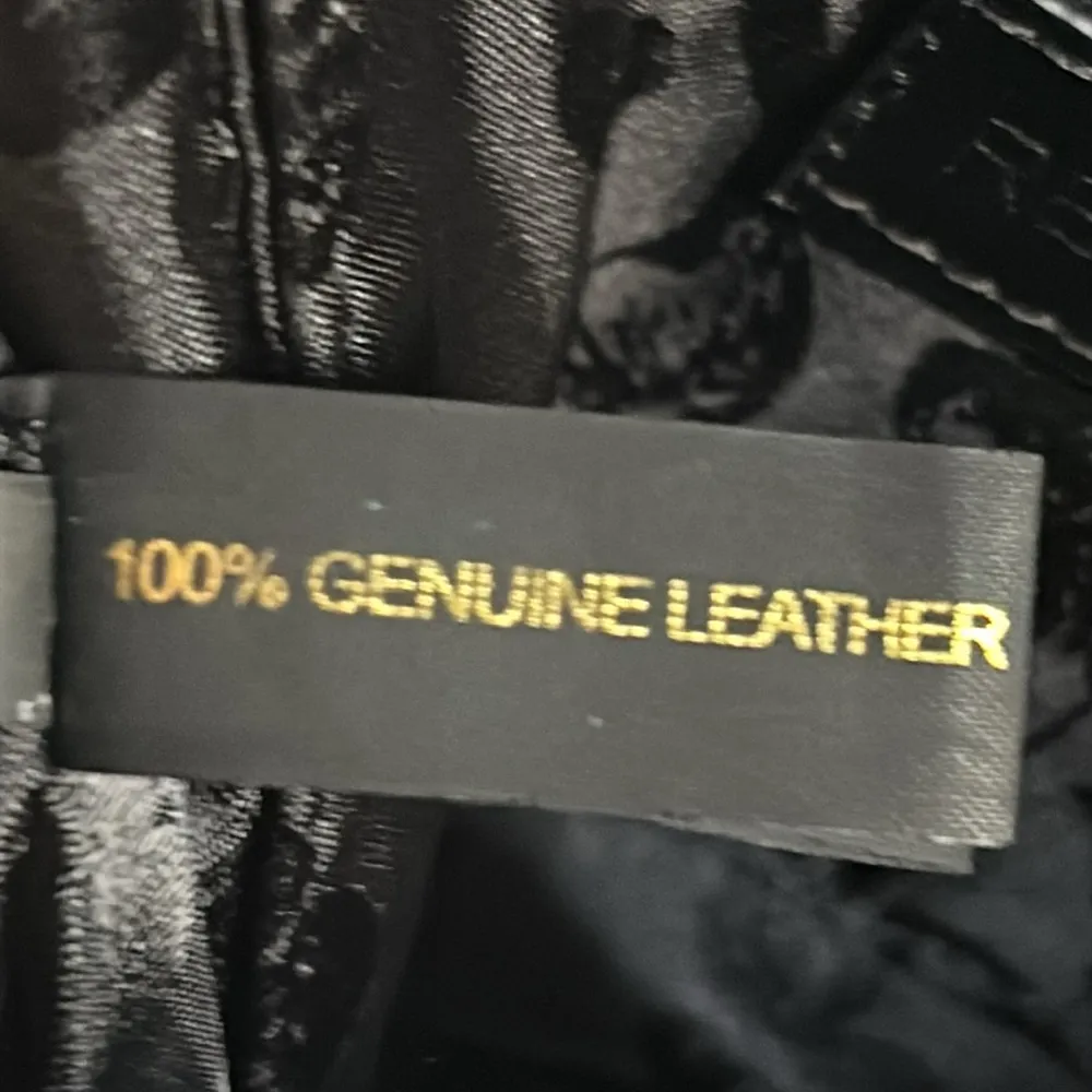 Plum Purple Leather Brushed Suede Crossbody Bag Purse - Image 8