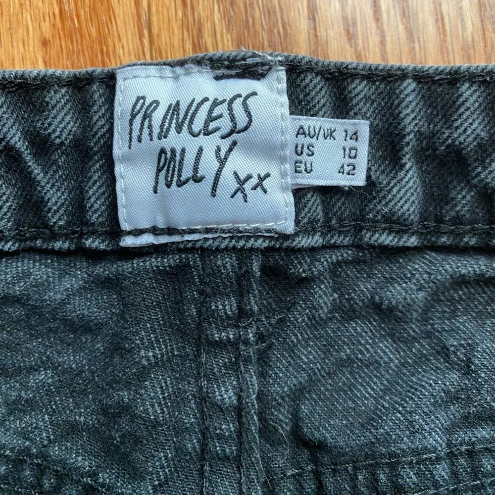 Princess Polly Black Denim Jeans Size 10 - Image 4
